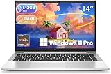 HP EliteBook 845 G7 Ordinateur portable professionnel, 35,56 cm (14 pouces) FHD (1920 x 1080) PC, AMD Ryzen 5 Pro 4650U 2,1 GHz, 16 Go de RAM, 512 Go SSD, Clavier US QWERTY, Windows 11 Pro (reconditionné)