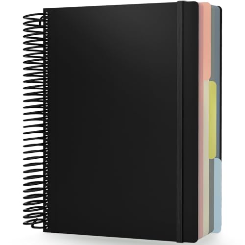 Carnet A4 à spirale papier épais 90g pour écrire sans taches d'encre
