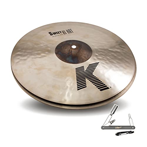 Zildjian K0909 14" K Mastersound Hi-Hat Cymbals Pair Cast Bronze with ZKEY