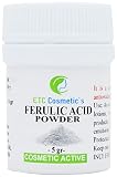 Poudre d'acide férulique pure - 5 gr (Ferulic Acid) - Un puissant antioxydant et destructeur de radicaux libres |Stabilise la vitamine C et protège les cellules contre les dommages environnementaux