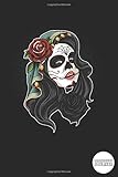  Sugar Skull Productivity Journal: Creepy Gothic Skullcandy Daily Goal Planner + Motivational Quotes - Personalized Themed Gift Idea on Birthday