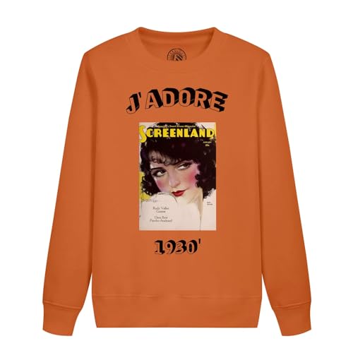 Sweatshirt Enfant J'adore 1930 vintage style retro art deco en coton