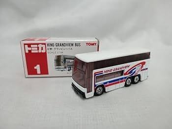 Amazon.co.jp: トミカ No.1 日野 グランビューバス 白 茶