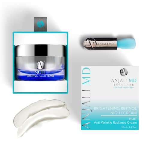 ANJALI MD Nuit Anti-Aging Retinol Night Skincare Cream - Reduce Wrinkles, Sun Damage and Spots