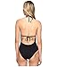 La Blanca Women's All Meshed Up Halter One Piece Swimsuit, Black, 16