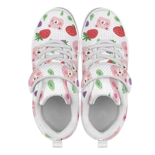 Kids Tennis Shoes Breathable Comfortable Athletic Running Sneakers Outdoor Non Slip Walking Hiking Shoes for Little Girls Size 11-153