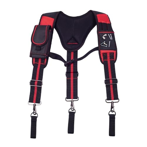 Sospensori Per Cintura Porta Attrezzi Da Uomo - Imbracatura da Carpentiere Regolabile,Imbracatura di Sicurezza Traspirante per Elettricisti Falegnami, Cintura Portaoggetti