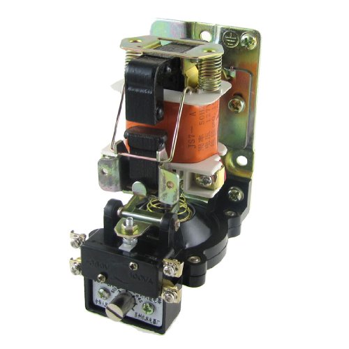 Relais de temporisation JS7-5A AC 127V 1NO 1NC 0.4-60S pour tableau