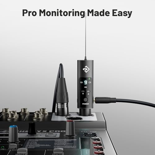 Image of Phenyx Pro Portable Transmitter for PDP-M Wireless in-Ear Monitor System w /24-bit /48kHz Digital Circuit, 16 UHF Channels, Rechargeable Battery (PMT-P-900)
