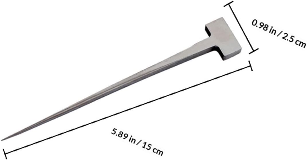 Stainless Steel Eel Spike T Shaped Fish Nail 304 Kitchen Tool for Home Seafood Preparation Eel Killing Accessory Sturdy Single Piece