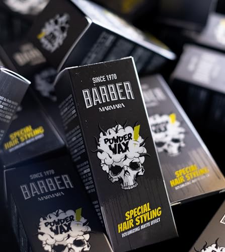 Barber Marmara Haarstyling und Volumenpuderwachs mit Matteffekt für Damen und Herren