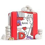 David’s Cookies Butter Pecan Meltaways Flavored Cookies With Crunchy Pecans In A Beautiful Love Tin Gift Box - Deliciously Soft and Melt In Your Mouth Cookies - 2Lbs