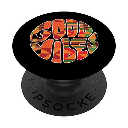 Good African Vibes, patrón Kente, estilo africano PopSockets PopGrip Intercambiable