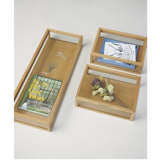 Hubsch Caja pequeña para cenizas y cristal, color negro, L: 40 cm