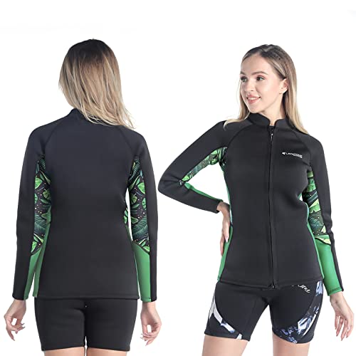 Layatone 3Mm Wetsuit Top Men Women 2Mm Wetsuit Vest Top, Optional Neoprene/Lycra Sleeve Neoprene Top For Swimming Surfing Snorkeling Canoeing #TOP30