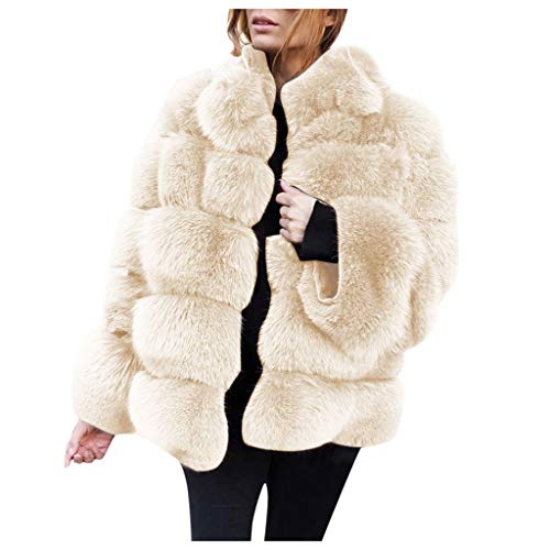 Manteau fausse fourrure femme grande taille chaud chic
