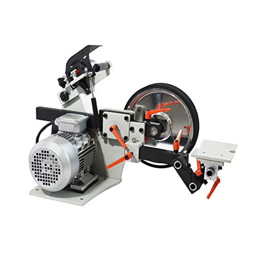 LGXEnzhuo 2HP Variable Speed Belt Sander Multi-function 72 * 2 inch Knife Grinder Machine with Frequency Converter 3 Grinding Wheels without Stand 220V