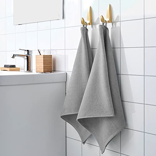 Fymf-Home Gold Coat Hooks Wall Hook 4 Pack Hooks For Hanging Heavy Duty Wall Mounted Brushed Gold Towel Hooks For Bathroom Wall Kitchen Garage Entryway Home Hotel #TOP6