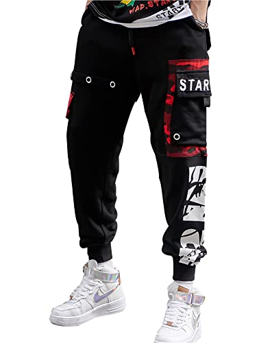 Niepce Inc Men's Streetwear Cargo Jogger Pants