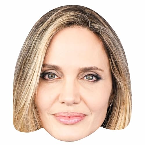 Angelina Jolie (Blonde) Maschere Di Persone Famose, Facce Di Cartone