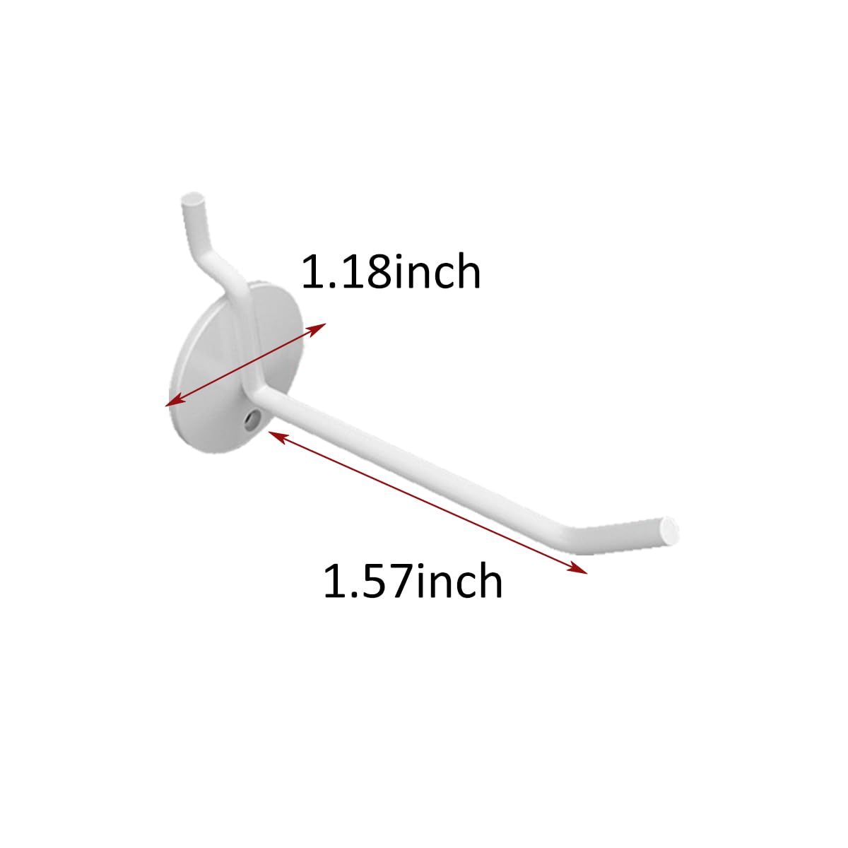 Teadokly 20Pcs Mix Colours Pegboard Hooks, Peg Board Organizer Accessories, Peg Board Hooks for Hanging Tools, for Office, Garage, Shop, Kitchen?2inch?