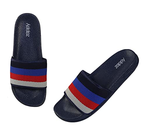 Image of ZAPPY Men's and Boy's Comfortable Flexible Super Soft Strap Slides Flip-Flop Slippers