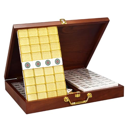 Jeu de Mahjong de Singapour traditionnel malaisien 168 tuiles fleurs