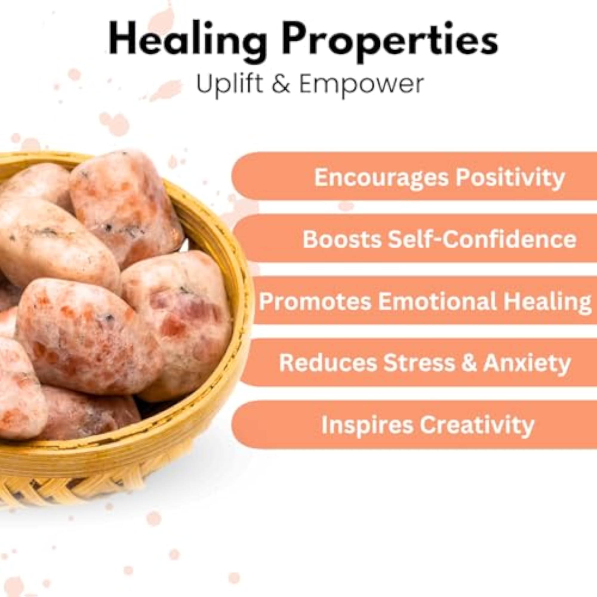 Sunstone Tumbled Stones for Vastu & Reiki Healing
