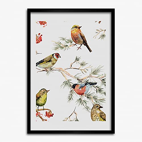 Tableau moderne décoratif 50x70 cm Tulup cadre bois