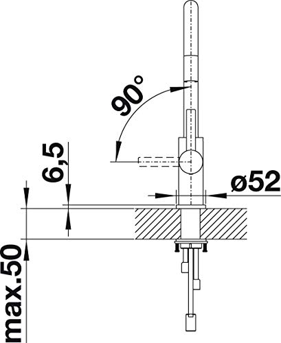 BLANCO CANDOR-S | Küchenarmatur aus massiv Edelstahl | Niederdruck | Mit herausziehbarem Schlauch | Rückflussverhinderer | Keramik Kartusche | Gesicherte Wasserqualität & wassersparend