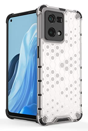 Image of Glasgow Back Case Cover Compatible with Oppo F21 Pro 4G (Stylish Design) - Transparent