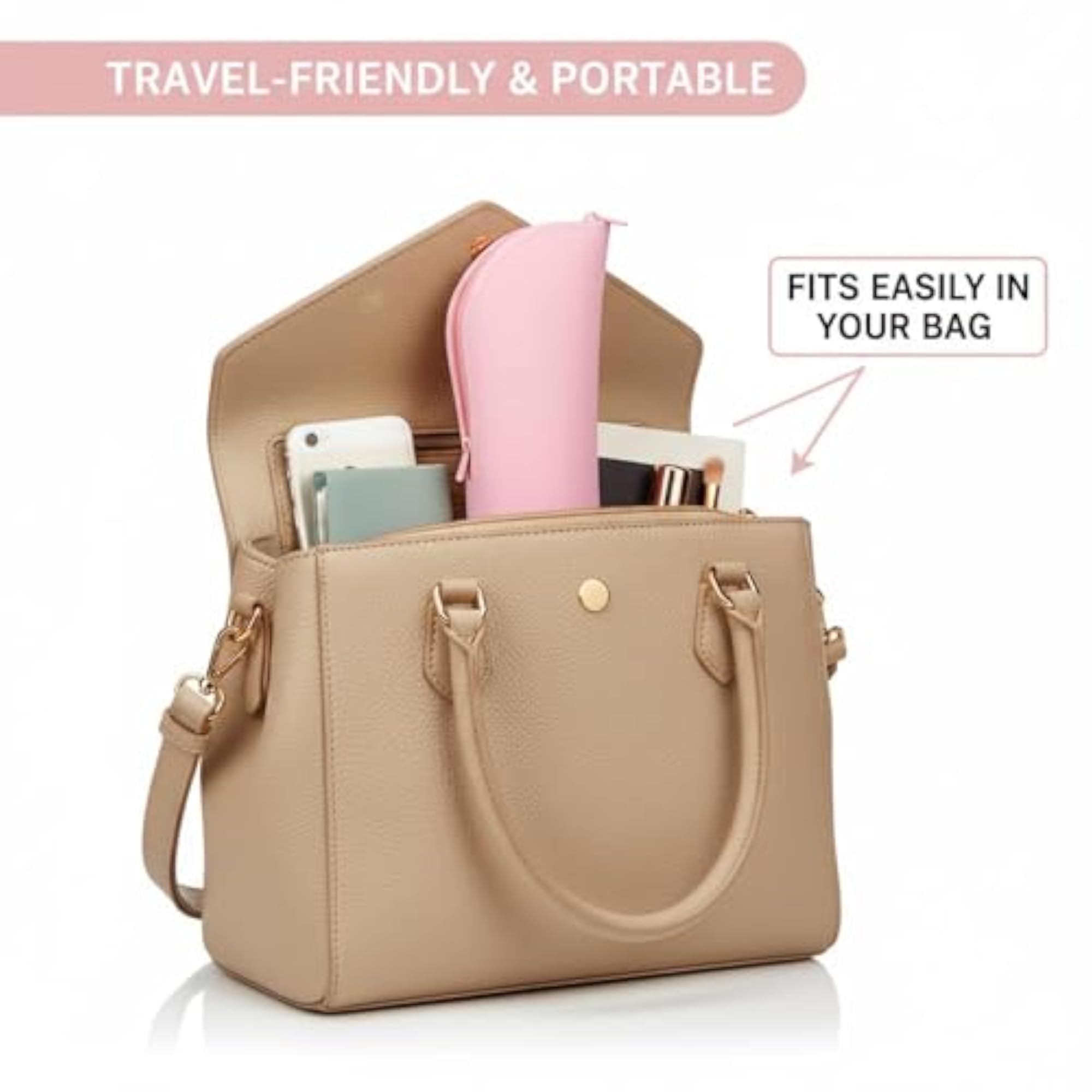 Portable Makeup Brush Holder Case