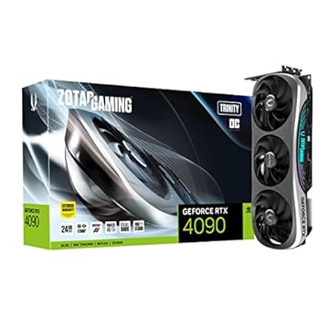 ZOTAC Placa gráfica gamer GeForce RTX 4090 Trinity OC 24GB GDDR6X 384-bit 21 Gbps PCIE 4.0 Gaming, IceStorm 3.0 Advanced Cooling, SPECTRA 2.0 RGB Lighting, ZT-D40900J-10P