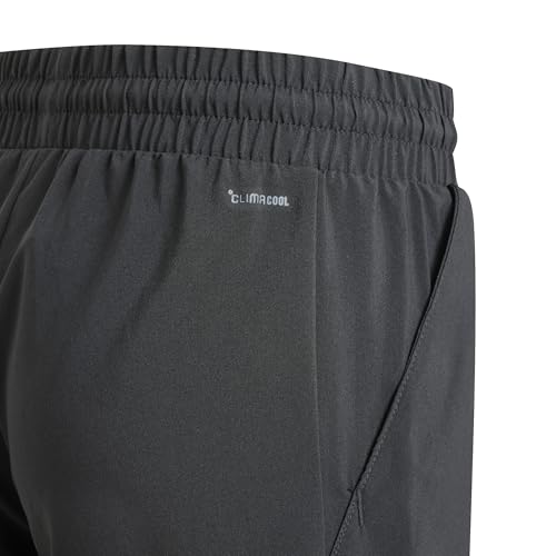 adidas Boy's Boys Club Tennis 3-Stripes Shorts, Black, 7-8 Years
