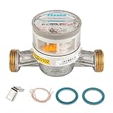 Einstrahl-Wohnungswasserzähler ETWD Q3=4 (Qn 2,5) Anschluss 1 Zoll Aussengewinde, Eichung 2023