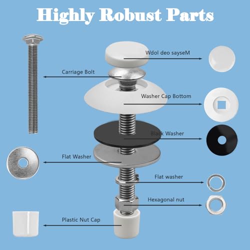 SuperDi Diving Board Bolts 67-209-911-SS Pool Diving Board Bolts Mounting Kit -Replacement for S.R.Smith Two Hole Residential Dive Boards of 6ft/8ft/10ft with Bolts,Washers,Nuts