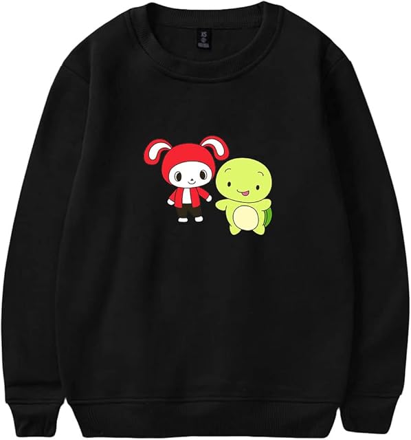 ZGCJSMYX jj Mikey maizen Crewneck Sweatshirts Hoodie Influencer Casual Kpop Unisex Printing O-Neck Pullovers College Style (Black-HL10090,M)