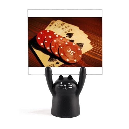 Chat Noir Porte-Mémo Art Déco Idéal pour Organiser Votre Bureau Élégamment