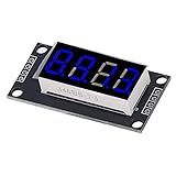KIMISS 4-stelliges LED-Anzeigemodul TM1637-Treiber, 0,36 Zoll 7-Segment-Röhre, Uhrprojekte