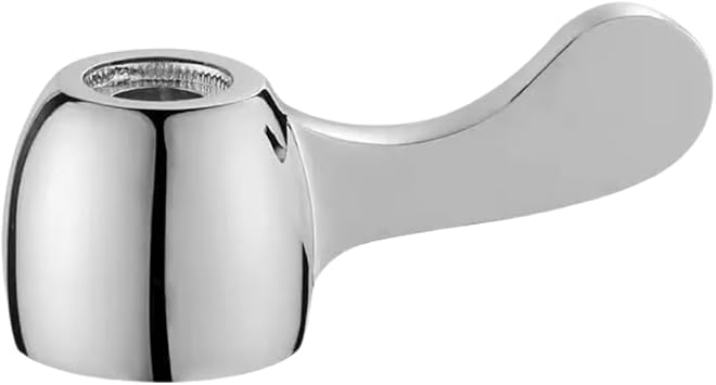 Faucet Lever Handle, Faucet Handle Valve, For Valve 1.1 inches 28 mm Diameter, Swing Lever, Alloy, One-Touch Operation, Faucet Handle Switch, Faucet Replacement Handle, Water Saving Handle, Repair, Convenient, Silver Tone