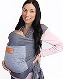 Baby Wrap Carrier with Front Pocket - Premium Cotton Baby Sling - One Size Fits All - Baby Carriers for Newborn, Infant - Soft Baby Wearing Carriers to Keeps Your Child Close for Bonding