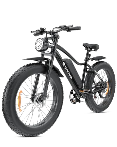 Image of isinwheel M10Plus Electric Mountain Bike for Adults, 26 inch*4.0 Fat Tire Ebike with 48V 13Ah Removable Battery, 1000W Peak Motor Electric Bicycle, 120KM Pas Range & 45KM /H Speed, 7 Speed for Snow