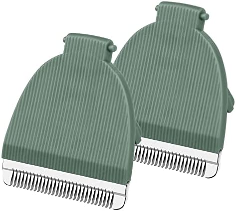 Green Replacement Blades for Meridian Trimmer, Hygienic Ceramic Replacement Blades Compatible with Meridian Body Trimmer (Onyx & Sage), 2 Pack