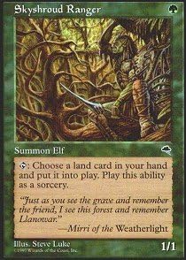 Magic The Gathering - Skyshroud Ranger - Tempest