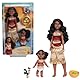Mattel Disney Vaiana 2 Spielzeuge, Schwesternset mit 2 Modepuppen im bekannten Look, Haustier Heihei, Kokosnuss- und Korbzubehörteile, inspiriert vom Film, JBT66