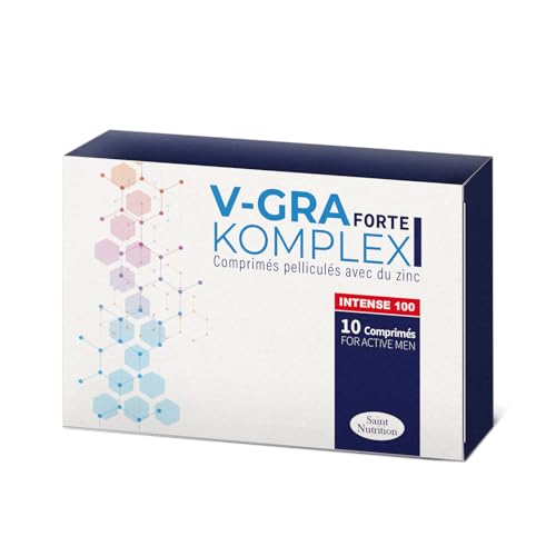 SAINT Nutrition® V-GRA Forte Complexe pour homme 100 mg – Complément alimentaire avec maca et L-arginine, qualité premium – Adapté aux besoins des hommes