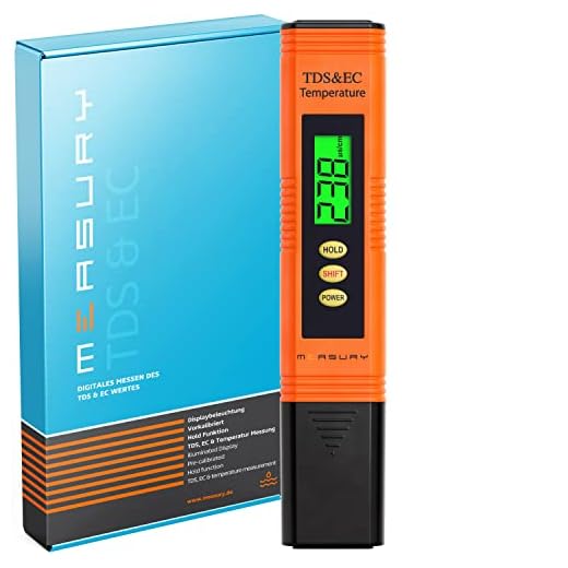 Measury Conduttivimetro/TDS Tester di Acqua - Misuratore Acqua Potabile, Misuratore Residuo Fisso Acqua