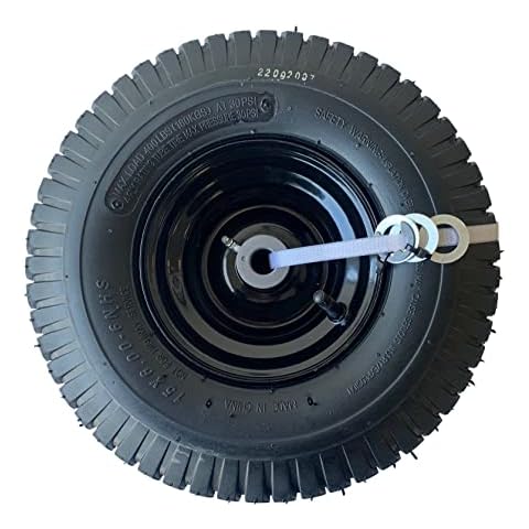 15x6.00-6" Tire and Wheel Assembly Front Mower Tire Replacement - Pack of 2 Cover