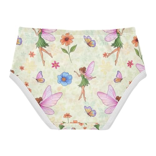 Kids Underwear Girls, Fairies Wings Toddler Panties, Girls' Cotton Brief Underwear, 2T–8 Years2