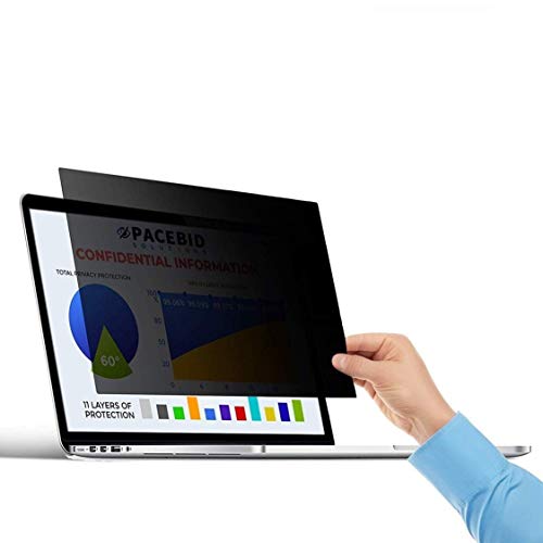 PaceBid Filtre de Confidentialité Premium, Film Protection Anti Regard pour Écran d'Ordinateur & Moniteur (11.6" Pouces), Filtre confidentialité pour écran d'ordinateur Portable 11.6 Pouces Cover